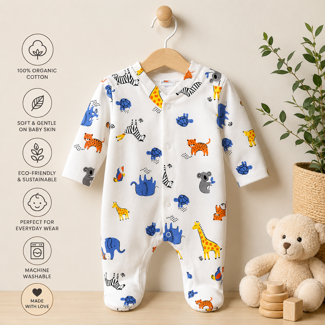 🦒 The Cutest Safari Sleepsuit Parents Can’t Stop Buying