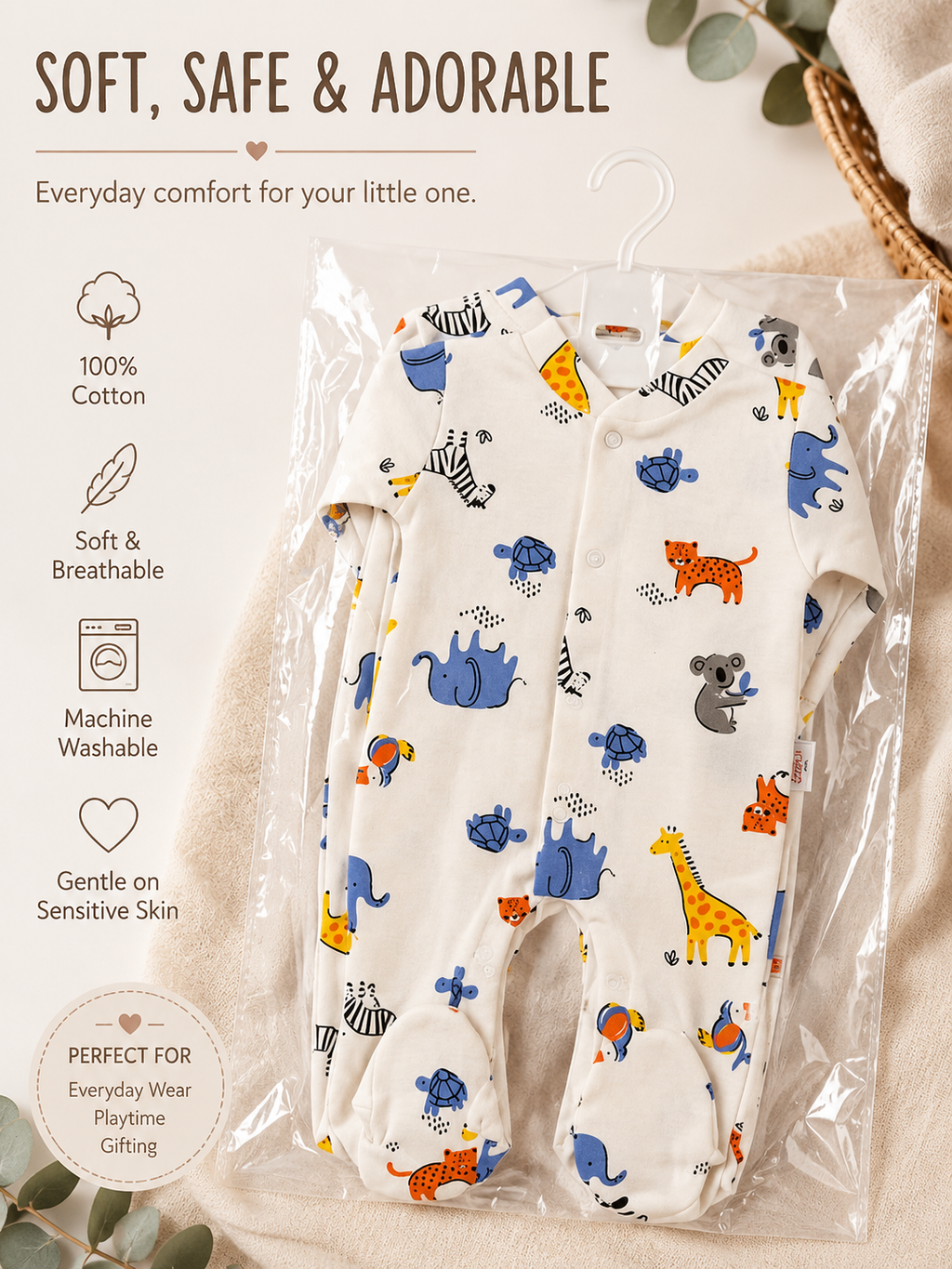 🦒 The Cutest Safari Sleepsuit Parents Can’t Stop Buying