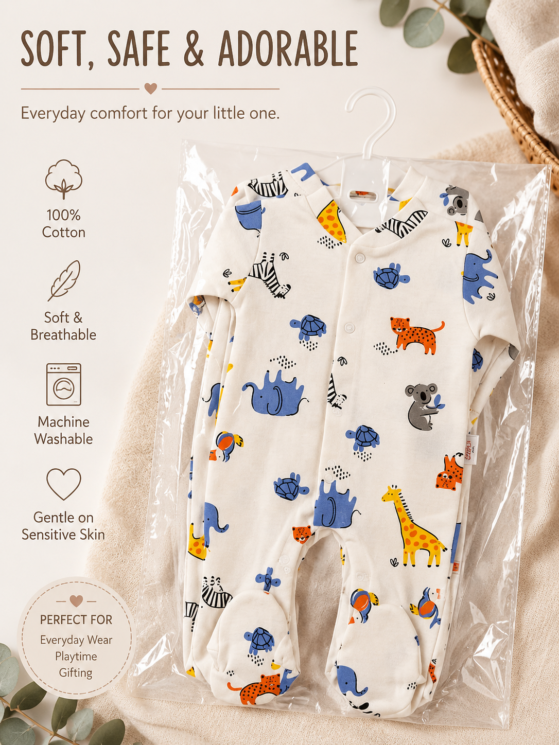 🦒 The Cutest Safari Sleepsuit Parents Can’t Stop Buying