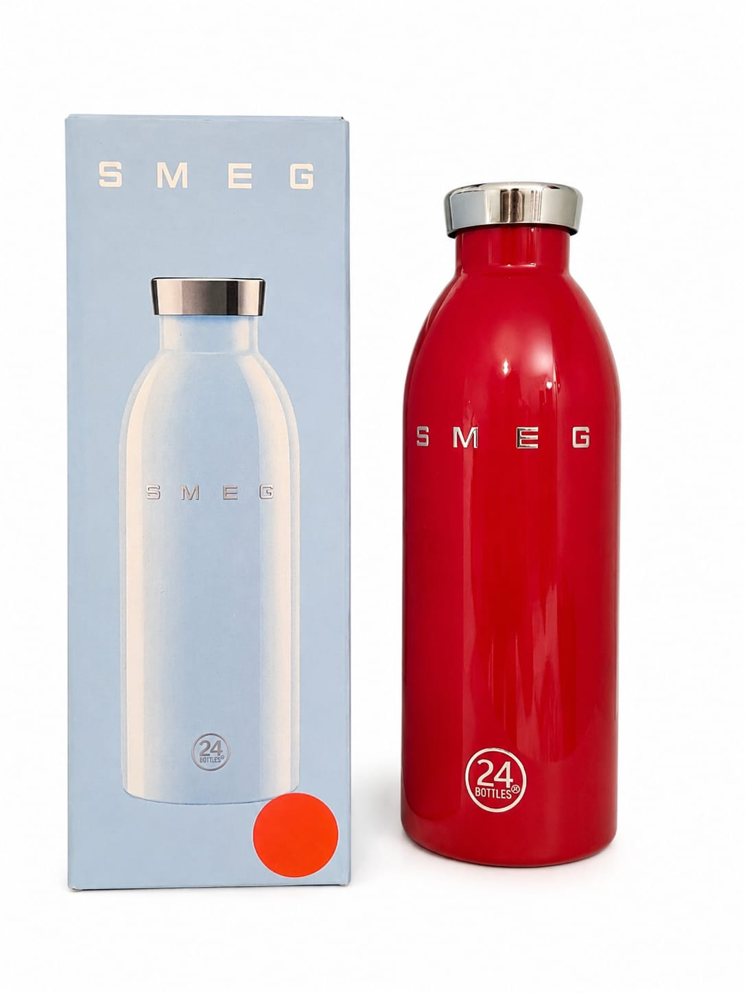 SMEG 500ml Stainless Steel Insulated Water Bottle Vacuum Flask Reusable BPA Free – Choice of Colours
