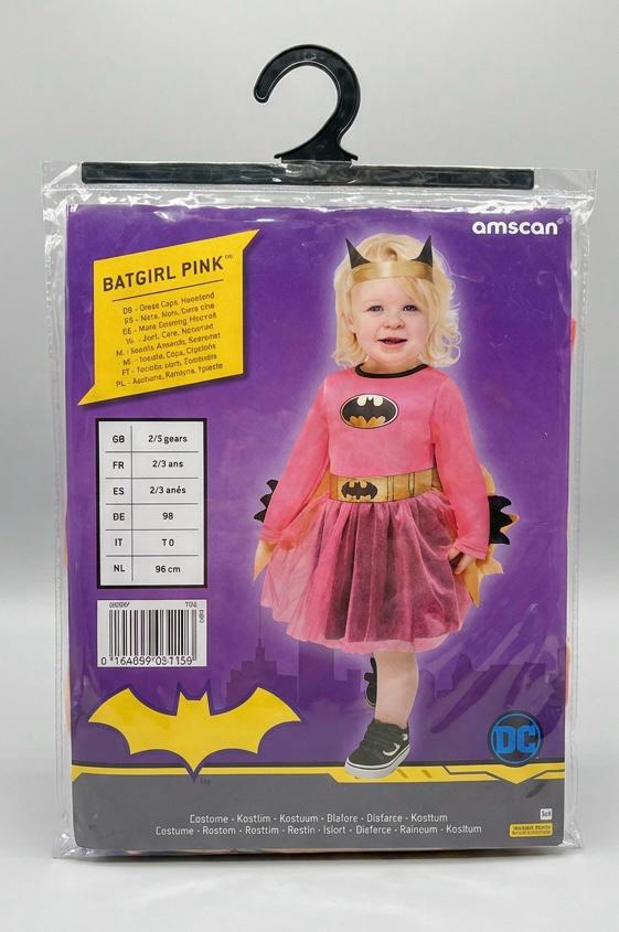 Batgirl Pink Toddler Costume by Amscan